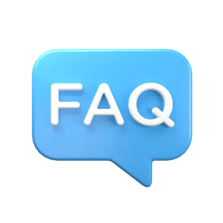 FAQ Bubble Chat  3D Icon