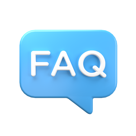 FAQ chat à bulles  3D Icon