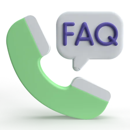 FAQ Call  3D Icon