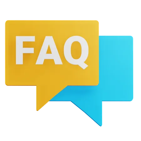 3 D Faq Icon Illustration With Transparent Background 3D Icon