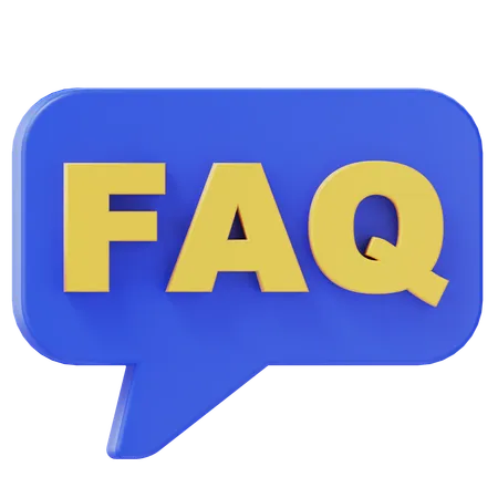 FAQ-Chat  3D Icon