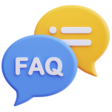 Faq chat  3D Icon