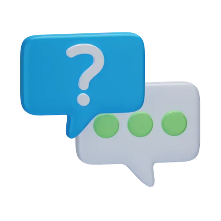 Faq Chat  3D Icon