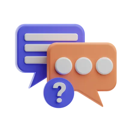 Faq Chat  3D Icon