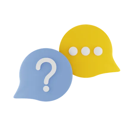 Faq Chat  3D Icon