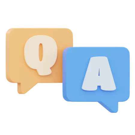 Faq Chat  3D Icon