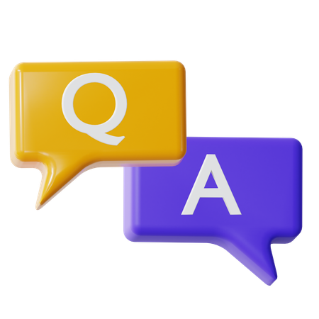 Faq Chat  3D Icon