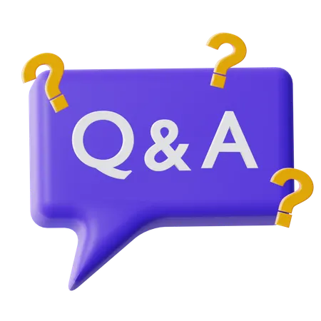 Faq Chat  3D Icon