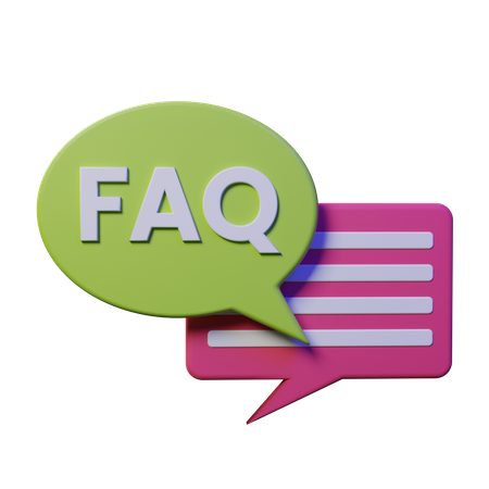 Faq Chat  3D Icon