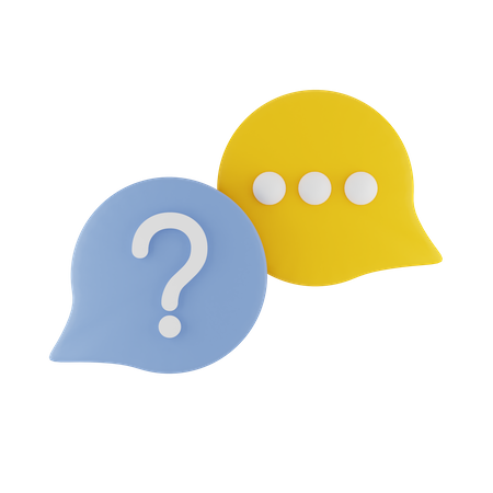 Faq Chat  3D Icon