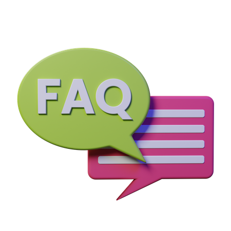 Faq Chat  3D Illustration