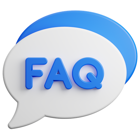 Faq Chat  3D Illustration