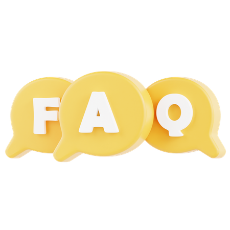 Bulle de discussion FAQ  3D Icon