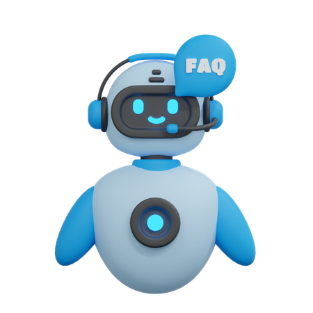 Faq chatbot  3D Icon
