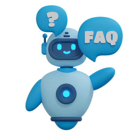 Faq chatbot  3D Icon