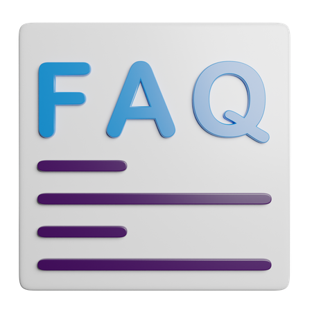 FAQ-Datei  3D Icon