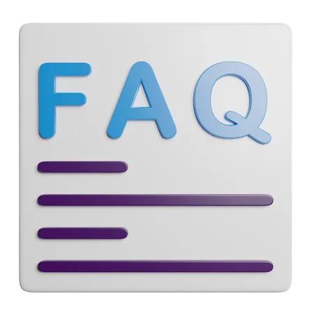 FAQ-Datei  3D Icon