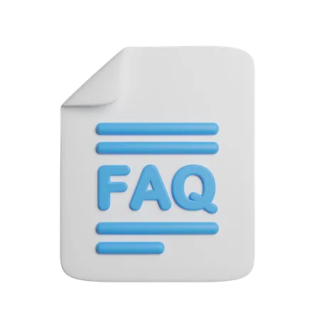 FAQ-Datei  3D Icon