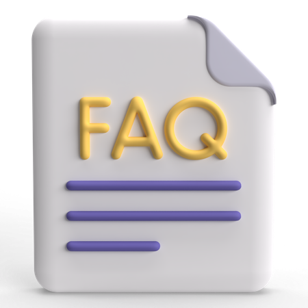 FAQ Document  3D Icon
