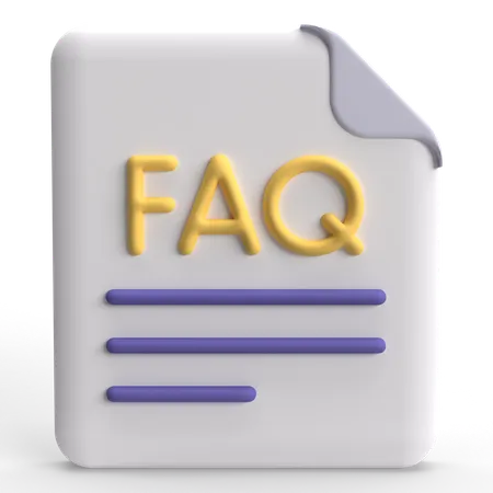 FAQ Document  3D Icon