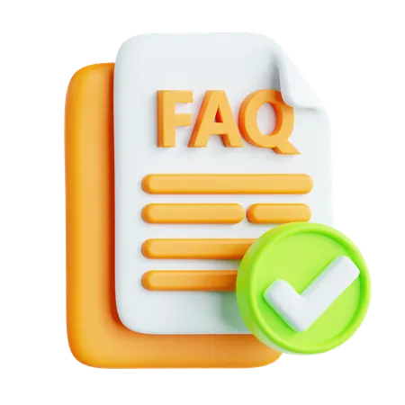 FAQ Document  3D Icon