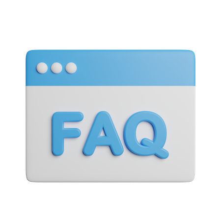 FAQ en ligne  3D Icon