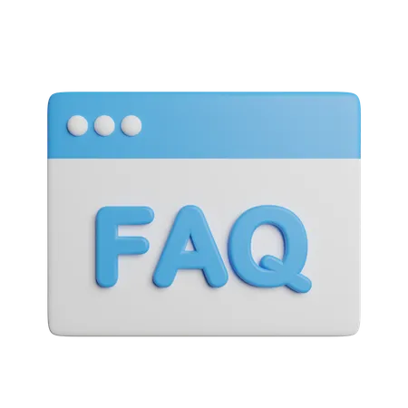 FAQ en ligne  3D Icon