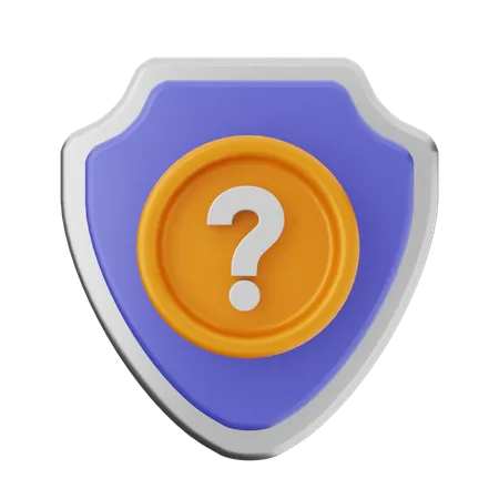 Faq proteção de escudo  3D Icon