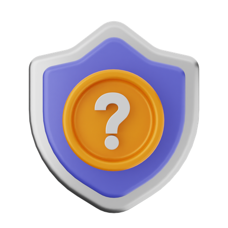 Faq proteção de escudo  3D Icon