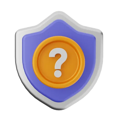 Faq proteção de escudo  3D Icon