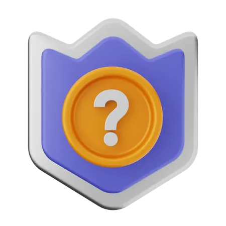 Faq proteção de escudo  3D Icon