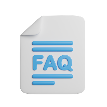 Faq File  3D Icon