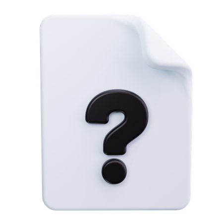 Faq File  3D Icon