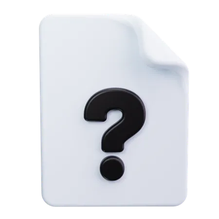 Faq File  3D Icon