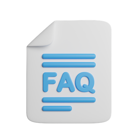 Faq File 3D Icon
