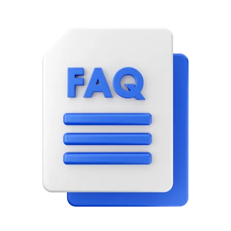 Faq File 3D Icon