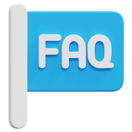 Faq Flag  3D Icon