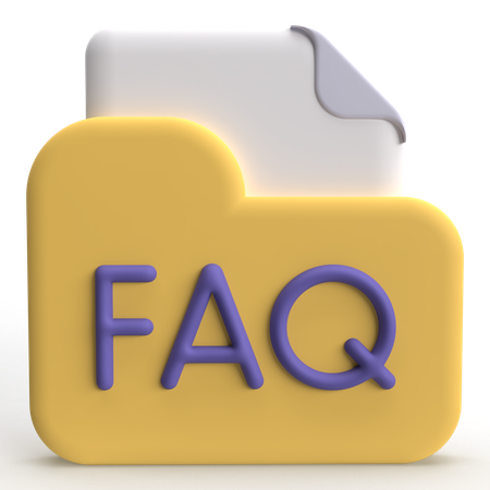 FAQ Folder  3D Icon