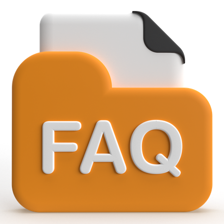 FAQ Folder  3D Icon