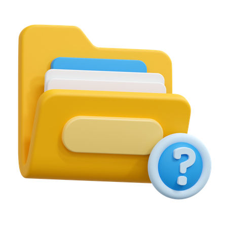 Faq folder  3D Icon