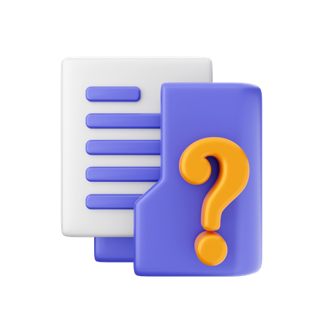 Faq Folder  3D Icon