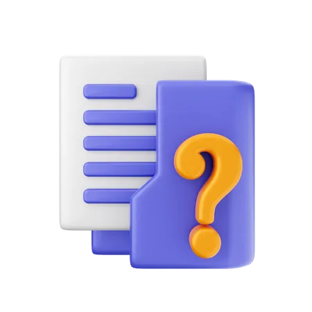 Faq Folder  3D Icon