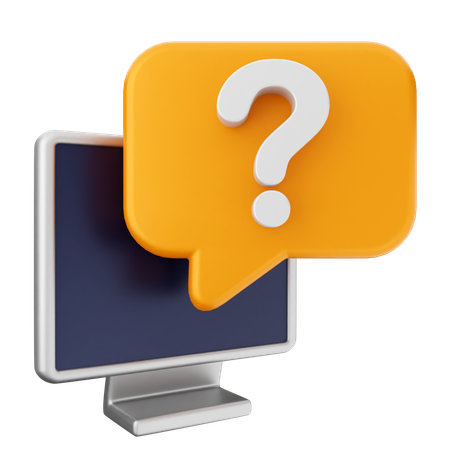 FAQ Helpdesk  3D Icon