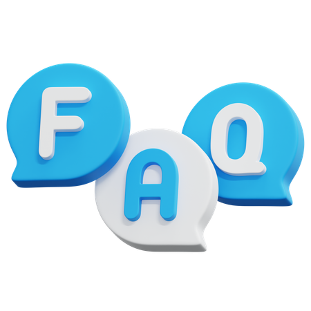 Faq Letters Bubble  3D Icon