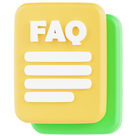 FAQ lettre  3D Icon