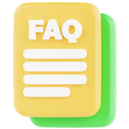 FAQ lettre  3D Icon