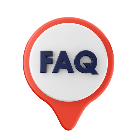 Localização de perguntas frequentes  3D Icon