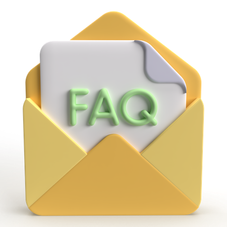 FAQ Mail  3D Icon