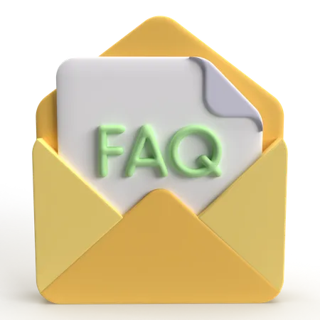 FAQ Mail  3D Icon