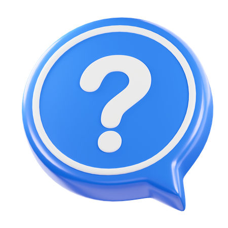 Faq Message  3D Icon